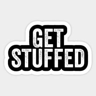 Get Stuffed - Funny Thanksgiving or Christmas Sticker